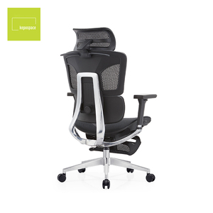 Chaise de bureau de direction KEPO à dossier haut, en maille, pivotante à 360°, ergonomique, avec différentes fonctions, incluant repose-pieds - Product Image 3