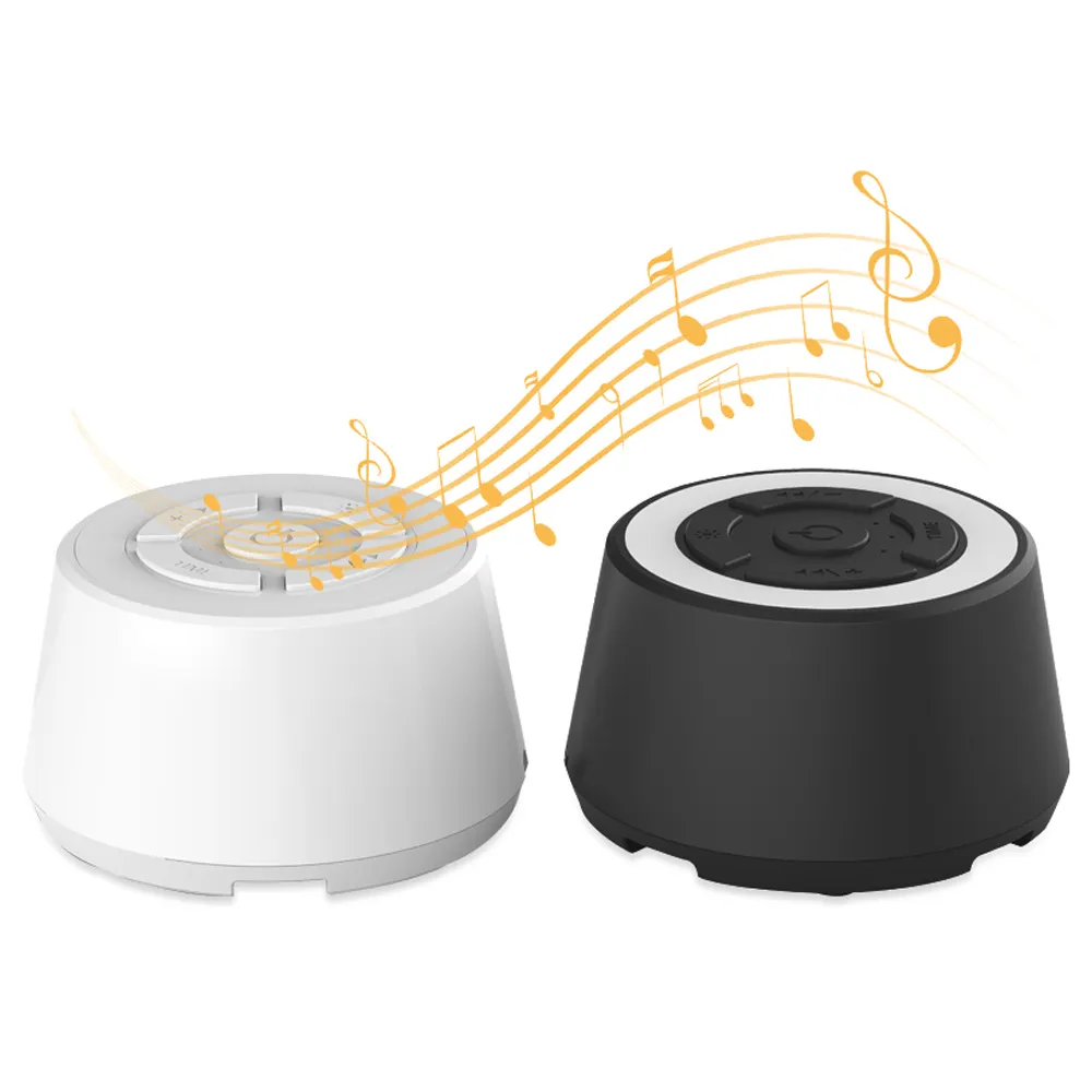 Factory wholesale price White Noise Sleep Sound Machine With Night Light alarm led white sleeping speaker