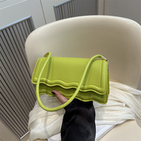 Nouvelle Tendance 2026 : Sacs Bandoulière Couleur Bonbon pour Femme, Sacs à Rabat en Cuir PU, Sacs à Main pour Femme