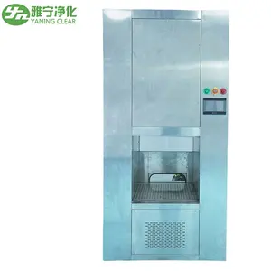 Caja de paso dinámica de enclavamiento de puerta de elevación automática para sala limpia a precio de proveedor YANING con ducha de aire