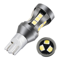 Mini bombilla de Flash T15 W16w 921 912 18 SMD 3030 faro de motocicleta alto lumen coche Mini luces brillantes Interior de coche Led T10 Led