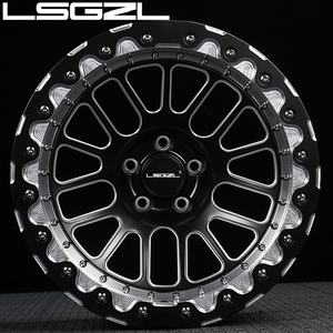 Roues de voiture brossées forgées Beadlock personnalisées 15-26 pouces 5x114.3 5x130 6x139.7 5x120 roues de voiture de tourisme pour C8 pour Benz <span class=keywords><strong>Mustang</strong></span> GT - Product Image 2