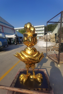 Decorazione esterna artigianale decorazione della Lobby dell'hotel 304 acciaio inossidabile <span class=keywords><strong>su</strong></span> <span class=keywords><strong>misura</strong></span> in acciaio dorato grande statua scultura formica - Product Image 2