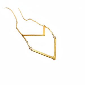 Vente en gros personnalisation plaqué or collier pendentif élégant en laiton élégant pour anniversaire fait à la main OEM ODM SKU6387 - Product Image 1