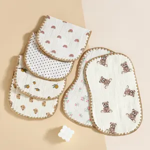 10 Layer Cotton Muslin Baby Pillows for Newborn Gauze Towel Burp Cloths Baby Stuff Infant Flat Pillow Bedding Babies Accessories