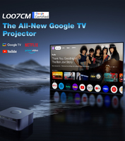 Projecteur LED de jeu Android 11.0 compatible 4K pour L007CM, 300 lumens ANSI, 2+32 Go, Smart TV Google, mini, portable, LCD