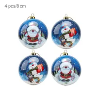 LOGO personalizzato 8cm adesivo in schiuma di Natale palla personalizzato per casa carta Decoupage per albero ornamenti e Baubles