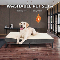 Détachable Lavable Écologique Rectangle De Luxe Mode Moderne Chien & Chat Lit Mousse Toutes Saisons Canapé Tapis Taille M