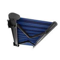 Auvent rétractable commercial de qualité fiable avec télécommande, cadre en aluminium, pare-soleil imperméable pour jardin, balcon, auvent anti-pluie