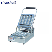 Nouvelle machine à gaufres double à haute capacité de production, contrôle de la température par bouton, en acier inoxydable, antiadhésive, 220V, garantie 1 an