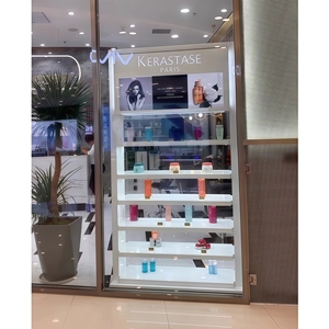 ตู้โชว์เครื่องสำอางทำจากไม้แบบกำหนดเองสำหรับ Schwarzkopf, <span class=keywords><strong>Kerastase</strong></span>, L'Oreal, ร้านเสริมสวยและทำผม - Product Image 4