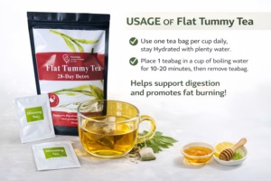 Té Adelgazante de Etiqueta Privada, 28 Días de Limpieza, Productos Quemagrasas, Té Herbal Orgánico para la Salud Digestiva, Adelgazamiento Rápido Natural - Product Image 2