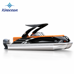 Opciones de Personalización: Bote Pontón de Aluminio de 22 pies con Consola y Asiento Reclinable para Paseos Familiares y Recreación de Fin de Semana - Product Image 2