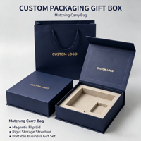 Boîte d'emballage magnétique rigide écologique avec logo personnalisé et insert intérieur floqué pour boîtes cadeaux à fermeture magnétique