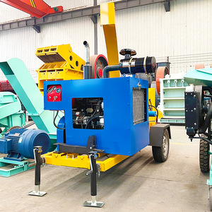 Garden <b>Branch</b> Wood <b>Tree</b> Wood Crusher Mobile Shredding Machine Source Factory Firewood and Electricity Dual-Use - Product Image 4