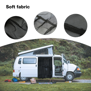 H10550 <span class=keywords><strong>Moustiquaire</strong></span> pour <span class=keywords><strong>porte</strong></span> coulissante de camping-car Sprinter <span class=keywords><strong>Van</strong></span> Accessoires RV Slider Door Bug Fly Screen Shade (L-83(H)* 59 "(W)) - Product Image 2