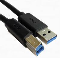 Câble USB Type B 3.0 de 1,80 mètre pour connexion informatique