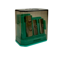 Taille-crayon carré ABS à 3 trous, garantie de qualité, 4,8x3x4,7cm, nouveau produit, papeterie créative