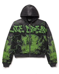 <span class=keywords><strong>Felpa</strong></span> con Cappuccio Stile Retrò con Stampa, Abbigliamento Gotico Y2k, Vestiti Casual Sportivi Larghi per Uomo e Donna, Abbigliamento <span class=keywords><strong>K</strong></span>-pop - Product Image 1