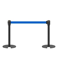 Barrière de ligne de file d'attente ferroviaire et bancaire de haute qualité support Tiang Pembatas avec barrières de trafic de poteau de contrôle de foule