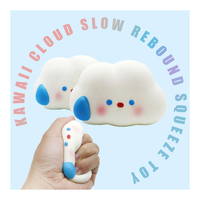 Nouveau jouet créatif en PU nuage de 10 cm, super doux, anti-stress, à presser, cadeau pour adolescents et adultes, compagnon relaxant unisexe