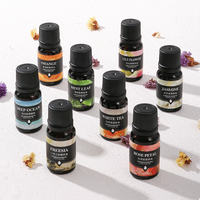 Huile Essentielle Bio Pure de Lavande, Arbre à Thé, Menthe Poivrée, Romarin, Rose d'Intérieur pour Aromathérapie – Marque Privée Personnalisée