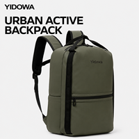 Sac à dos pour ordinateur portable extensible avec poche pour bouteille, compartiment pour ordinateur portable, séparation humide/sec, sac de voyage, travail, école, sport