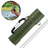 Paille filtrante à eau portable mini pour kits d'urgence de survie en camping