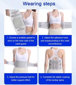 Ceinture de soutien lombaire respirante et robuste à compression croisée pour le bas du dos - Product Image 3