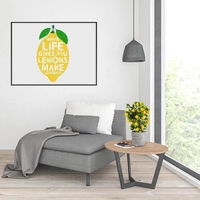 Plante bonsaï décoration de balcon intérieur Faux petit arbre à fruits arbre à citron artificiel
