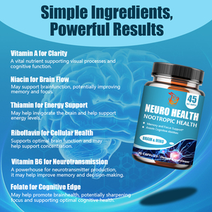 Personalización de fábrica Neuro Health con suplemento nutricional Mejora la memoria y ayuda saludable en cápsulas diarias - Product Image 4