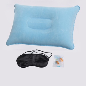 Self-Inflatable Outdoor Suede Camping <strong>Pillow</strong> Comfortable Portable PVC Travel Neck <strong>Pillow</strong> - Product Image 1