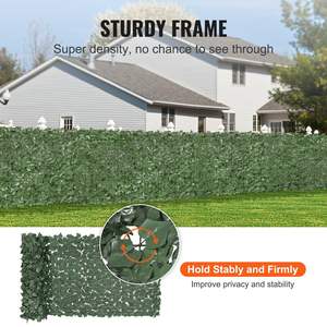 Artificial Ivy <b>Privacy</b> Fence 39 X 98 In Green Wall <b>Screen</b> Strengthened Joint Faux Hedges For Yard <b>Garden</b> Decor - Product Image 4