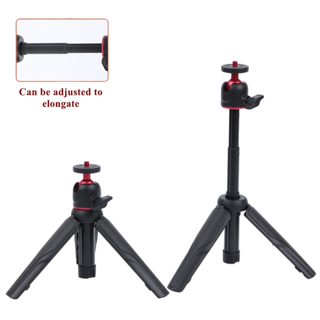 Mini Desktop Tripod Telescopic Selfie Rod Camera Photographer Photo Video Studio Tabletop Stand Smartphone Live Streaming Holder
