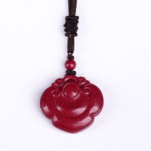 Collana con Ciondolo Buddista in Cinabro Artificiale Portafortuna per Ragazzi e Ragazze, Realizza Tutti i Desideri - Product Image 4