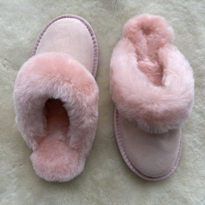 <span class=keywords><strong>Ciabatte</strong></span> in pelliccia di montone Unisex invernale in pelliccia di agnello per la casa morbide pantofole <span class=keywords><strong>con</strong></span> suola in tessuto TPR - Product Image 4