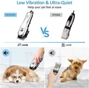 Kit de tondeuses à poils <span class=keywords><strong>pour</strong></span> animaux de compagnie rechargeables MRY à faible bruit, tondeuse professionnelle <span class=keywords><strong>pour</strong></span> chiens et chats, ensemble de toilettage <span class=keywords><strong>pour</strong></span> animaux de compagnie - Product Image 6