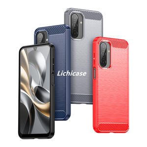Lichicase, funda de teléfono de TPU suave con textura cepillada de alta calidad para Samsung A07 M17 F07 A17 F17, funda trasera móvil - Product Image 2