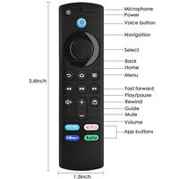 Télécommande vocale universelle HUAYU AF-V6, best-seller, remplacement pour Fire TV Stick 4k Max L5b83g 3ème génération Alexa