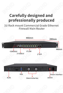 جهاز توجيه ناعم BKHD OEM ODM i3 i5 i7 <span class=keywords><strong>2</strong></span>*1G SFP Rackmount لجدار الحماية Pfsense PC - Product Image 5