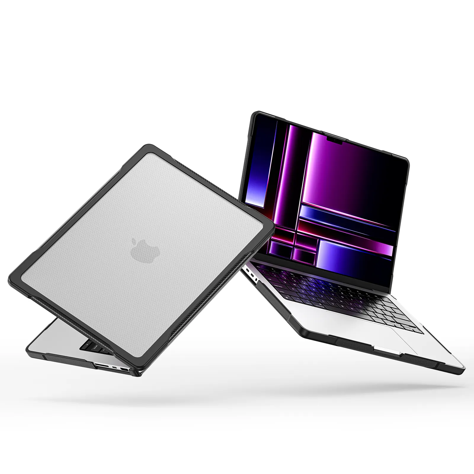 Casing pelindung Laptop PC + TPU keras, casing penutup pelindung macbook air 13 inci untuk Macbook M2 Air 13.6 A2681