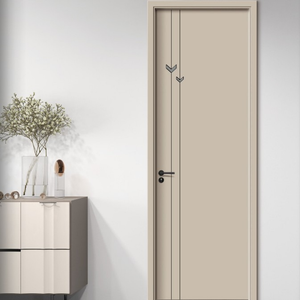 ประตูกันขโมยทาสีภายในด้วยไม้เนื้อแข็งสำหรับห้องนั่งเล่นห้องครัวและห้องโถง-กำหนดขนาดและสีได้เอง2025 - Product Image 6