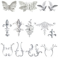 Moulures décoratives d'angle en PU style français pour la décoration intérieure du salon