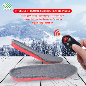 JOGHN Semelle intérieure chauffante électrique USB en laine pour l'extérieur Semelle chauffante électrique rechargeable avec télécommande <span class=keywords><strong>Batterie</strong></span> rechargeable - Product Image 2
