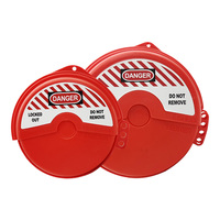 QVAND Cache-vanne rotatif en plastique ABS rouge durable avec déverrouillage par clé et installation facile