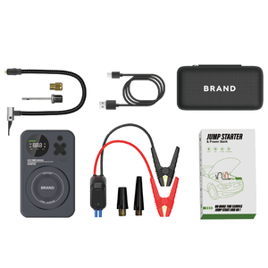 Mini Bomba de Aire Digital de 22 Cilindros, <span class=keywords><strong>12V</strong></span>, 150 PSI, con Material ABS - Arrancador de Emergencia para Auto y Compresor con Luz de Emergencia - Product Image 4