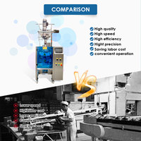 Machine d'emballage BOGA VFFS haute efficacité pour sauces tomate et mayonnaise avec pompe à liquide, ensachage et étiquetage
