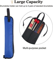 Échantillon gratuit, sac de transport pour baguettes de batterie en cuir personnalisé avec logo, sac de transport pour baguettes de batterie personnalisé pour musiciens