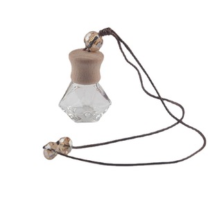 Flacon diffuseur de parfum pour voiture suspendu, 8 ml, coloré, en forme de diamant, en verre vide - Product Image 5