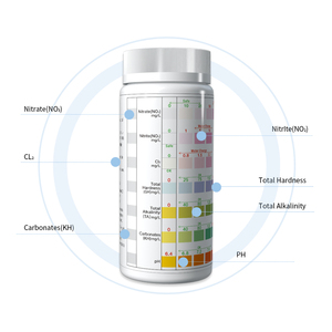아쿠아리오 수족관 테스트 스트립 7in1 어류 양식 수질 검사 키트 이에 아쿠아리오 베타 피쉬 - Product Image 5